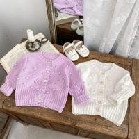 ราคา เสื้อกันหนาวสำหรับเด็กผู้หญิง สไตล์เกาหลี ลายหวานเหมือนดอกไม้ (55603369658)
