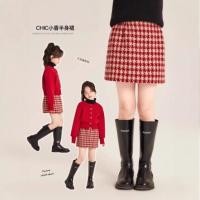 ราคา กระโปรงลายสก็อตรูปแบบแฟชั่นสีแดงสำหรับเด็กหญิง (48053097338)