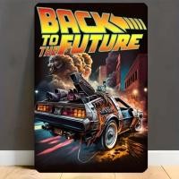 ราคา HELLOYOUNG Retro DeLorean Tin Sign Wall Art Vintage Metal Poster Gift Decor (57153527113)