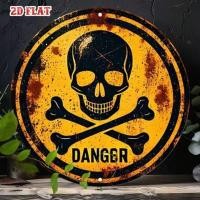 ราคา HELLOYOUNG Vintage Metal Danger Sign Rustic Tin Wall Decor Garage Man Cave Bar Industrial Decor (56654051280)