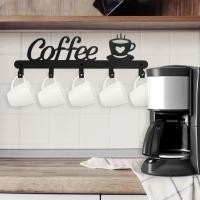 ราคา HELLOYOUNG ชั้นวางที่วางแก้วติดผนัง ตะขอถ้วยโลหะ ออแกไนเซอร์ Home Kitchen (55953464370)
