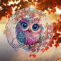 ราคา โลหะนกฮูกกระดิ่งลมกลางแจ้งแขวนตกแต่ง 3ง Kinetic ดอกไม้ออกแบบสําหรับลานสวนคริสต์มาสวันขอบคุณพระเจ้าของขวัญไม่มีไฟฟ้า (55802459520)