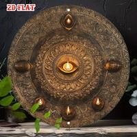 ราคา HELLOYOUNG ตกแต่งผนังทองเหลืองลายดอกไม้พร้อมเชิงเทียนห้องนั่งเล่นรอบแกะสลักทองแดงโมเดิร์นอลูมิเนียม Home Art (51654053149)