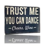 ราคา HELLOYOUNG โลหะตลกป้ายบาร์ตกแต่งไวน์คนรักของขวัญ Cheers Dance Plaque Wall Art (48003547550)