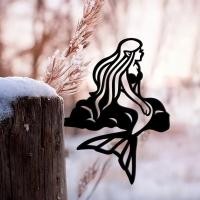 ราคา HELLOYOUNG รูปปั้นนางเงือกโลหะตกแต่งสวนกลางแจ้งของขวัญบ้านชนบทพิธีขึ้นบ้านใหม่ปัจจุบัน (47953424998)