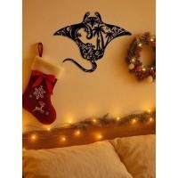 ราคา HELLOYOUNG Coastal Metal Wall Art Set Ocean Themed Decor Beach House Wall Hanging Surfboard Sea Waves ปลาดาว Palm Tree Design Unique Home Gifts (47753413607)