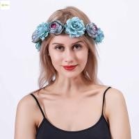 ราคา มาลัยดอกไม้สำหรับเจ้าสาวและเพื่อนในงานแต่งงาน ออกแบบสวยงาม มีผ้ารักษาสีสำหรับสวมผม (55751107033)