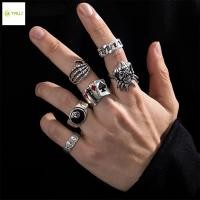 ราคา Retro Hip Hop Skull Hand Claw โป๊กเกอร์แหวน 8 แหวนตัวเลขสไตล์โกธิค (54951044918)
