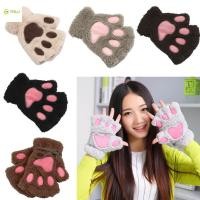 ราคา ถุงมือ mittens พลัสวอร์ม ลายแมวน่ารัก เหมาะสำหรับฤดูหนาว (54351030029)
