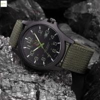 ราคา XINEWราคาถูกนาฬิกาผู้ชายไนลอนCalendarArmyQuartzWatch (47754028805)