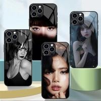 ราคา Lisa Blackpink 03 เคสโทรศัพท์กระจกนิรภัยสําหรับ Iphone 11 12 Mini 13 14 Plus 15 16 Pro Max Cover (46003632352)