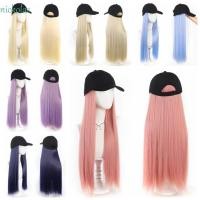 ราคา NICKOLAS หมวกเบสบอลพร้อมต่อผม หมวกบังแดดสังเคราะห์ทรงผมตรงวิกผมปรับได้ หมวกฟูยาวชิ้นเดียวแบบเรียบง่าย ติดแฮร์พีชเดินทาง (42927688928)