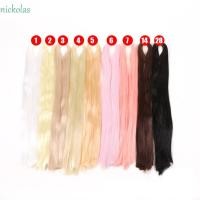 ราคา NICKOLAS BJD SD ตุ๊กตาผมสําหรับตุ๊กตาทั้งหมด 80 ซม Anti Mohair ตุ๊กตา Bjd วิกผม Handmade Hook ผม Wefts สีดําผมปลอม (46254112920)