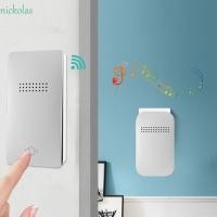 ราคา NICKOLAS กริ่งประตูอิเล็กทรอนิกส์ ปลั๊ก US UK EU ปุ่มส่องสว่างไร้สาย Doorbell มัลติฟังก์ชั่น 38 เพลง Chime รีโมทคอนโทรลกันน้ําประตู Bell ชุดกลางแจ้งใช้ (51803797726)