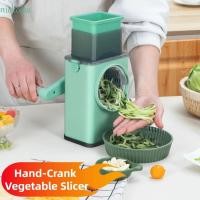 ราคา NICKOLAS เครื่องตัดผักแบบมือหมุน เครื่องทําผัก 3 in 1 ที่ขูดชีสโรตารี พลาสติกทนทานประหยัดแรงงานเครื่องบดถั่วมัลติฟังก์ชั่นสลัด (48403808678)