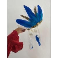 ราคา มงกุฎขนนก มงกุฎขนนกสีน้ำเงิน มงกุฎอลังการ (20784690094)