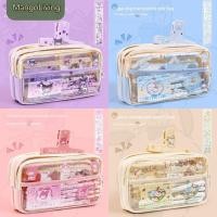 ราคา จัดส่งในพื้นที่ กระเป๋าใส่ดินสอใสพร้อมสติ๊กเกอร์ My Melody Kuromi Cinnamoroll กันน้ำ สำหรับเก็บเครื่องเขียน อุปกรณ์การเรียน สำหรับนักเรียน ของขวัญ (54253910570)