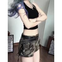 ราคา กระโปรงยีนส์สไตล์เซ็กซี่และลูกไม้สำหรับฤดูใบไม้ผลิและฤดูใบไม้ร่วง พร้อมการออกแบบพรางที่ทำให้ดูผอมและเอวต่ำ (52500671014)