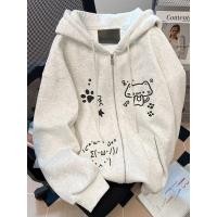 ราคา คาร์ดิแกนซิปผู้หญิง สไตล์ญี่ปุ่น ฤดูใบไม้ร่วงฤดูหนาว เสื้อกันหนาวลายแมวน่ารัก (48904111633)