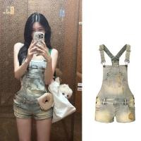 ราคา สายรัดเอวผู้หญิง พร้อมกางเกงขาสั้นลายยีนส์แบบคลาสสิก สไตล์ร้อนๆ อเมริกัน (29193929347)