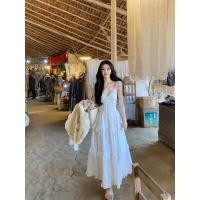 ราคา ชุดเดรสยาวสไตล์วันหยุดแขนพลิ้ว Yuxiao รัดเอว ชุดเดรสยาวสไตล์ป่าขายดีสำหรับผู้หญิง ฤดูร้อนใหม่ นางฟ้าที่สวยงาม (25245308107)