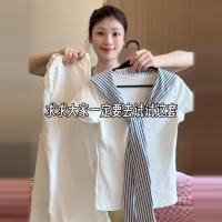 ราคา ชุดสองชิ้นฤดูร้อน ออกแบบใหม่ คอปกทหารเรือและกางเกงขากว้าง (51151014922)