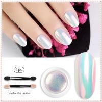 ราคา Nail Art Magic Mirror Powder พร้อมแปรงทาเล็บ 1 ชิ้น Mica Shell Mermaid Pearlescent สี Fine Glitter Powder Party เทศกาลแต่งเล็บสำหรับเล็บ Shop 0 2g JOYFEEL (20486197454)