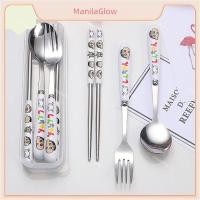 ราคา เก็บเงินปลายทาง ชุดตะเกียบ ช้อน และส้อมสแตนเลสลายการ์ตูน ชุดช้อนส้อมพกพา ชุดช้อนและส้อมดินสอสีชินจัง (56503901299)