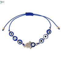 ราคา สร้อยข้อมือตาปีศาจ ปรับขนาดได้ มีลูกปัดสีฟ้าอ่อนและสีทอง (42227277026)