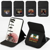 ราคา แบบพกพาพับกระจกโต๊ะเครื่องแป้งขนาดใหญ่ PU อุปกรณ์แต่งหน้าของขวัญวันเกิดสาวขายร้อน Pew พิมพ์ Series (44422354521)