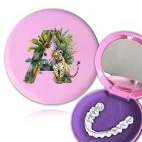 ราคา กระจก ที่เก็บฟันกลางแจ้ง รีเทนเนอร์ จัดตำแหน่ง กล่องฟันปลอม ลายตัวอักษรเสือป่า กล่องฟันนม เคสจัดฟัน (40771602372)