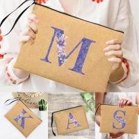 ราคา กระเป๋าใส่เครื่องสำอางค์ Ziplock ขนาดเล็กสำหรับผู้หญิงลิปสติกกระเป๋าใส่เบ็ดเตล็ดออกแบบลายดอกไม้สีม่วงสวยงาม ในสต็อก (26857986136)