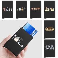 ราคา ที่ใส่บัตรโลหะ ที่ใส่บัตรประจำตัวประชาชนสีเงิน ปิดกั้นกระเป๋าสตางค์โลหะบางเฉียบ บัตรเครดิตป๊อปอัพอัตโนมัติ (48900057547)