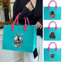 ราคา กระเป๋าช้อปปิ้ง Minimalist Commuter Felt Tote Bag Shopping Shoulder Tote Bag Gift Bag Tote Bag Goodies Bag (43766818365)
