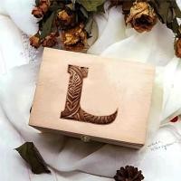 ราคา กล่องเก็บของที่ระลึกไม้เนื้อแข็ง กล่องบรรจุภัณฑ์ กล่องยามไม้แบบใช้ซ้ำได้ ชุดจดหมายศิลปะไม้ (43020948796)