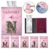 ราคา Airplane Passport Cover Graphic Letter Series Travel Passport Case Pink Color Passport Wallet Purse Passports Holder (42819146527)