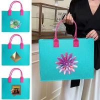 ราคา กระเป๋าช้อปปิ้ง Student Eco Friendly Felt Tote Bag Student Tuition Bag Felt Bag Tote Bag School Bag Women Bag (42466843944)