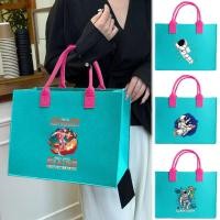 ราคา กระเป๋าช้อปปิ้ง Gift Felt Tote Bag Women Felt fabric Tote Felt Shopping Grocery Bag Gift Bag Tote Bag Goodies Bag (41266852749)