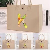 ราคา ปุ่ม กระเป๋าผ้าสักหลาด กระเป๋าถือ กระเป๋าผ้าอ้อมเด็ก กระเป๋าผ้าสักหลาด กระเป๋าช้อปปิ้ง กระเป๋าผ้าสักหลาดพิมพ์ลาย (40067269145)