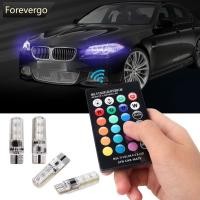ราคา FVG 4 ชิ้น T10 6SMD 5050 RGB ไฟรถยนต์อัตโนมัติสีสันสดใสหลอดไฟ LED พร้อมรีโมทคอนโทรล (45650655681)