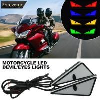 ราคา FVG 2 ชิ้นรถจักรยานยนต์ LED DevilEyes ไฟ Demon Eyes ไฟหน้ารถจักรยานยนต์ Mini โปรเจคเตอร์เลนส์ไฟเลี้ยวโคมไฟตกแต่งรถไฟ (45253348231)