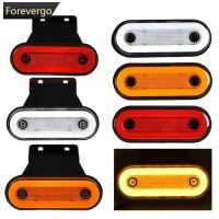 ราคา FVG 1PC LED Side Marker Light 12V 24V รถบรรทุก Clearance โคมไฟไฟท้าย Trailer รถแทรกเตอร์ Lorry คําเตือนที่จอดรถโคมไฟวงเล็บ (56453605542)