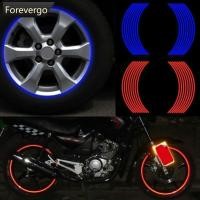 ราคา FVG 16 ชิ้น 18 นิ้วรถจักรยานยนต์ขอบรถสติกเกอร์ล้อสะท้อนแสง Decal (49603372701)