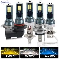 ราคา FR 12V 6000K รถ LED ไฟหน้าหมอกหลอดไฟ H4 H7 H11 H8 H9 H1 H3 LED 9005 9006 Hb3 Hb4 อัตโนมัติขับรถวิ่งโคมไฟ 12000LM M5V7 (42251656187)