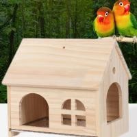 ราคา ความงาม ดึงกลับด้านล่างบ้านนกเปลญวนรังง่ายต่อการทําความสะอาดสร้างสรรค์ไม้เนื้อแข็งนกแก้วบ้านขอบเรียบกล่องเพาะพันธุ์นก ไทย (40827599105)