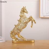 ราคา beauty ทองเงิน ม้าเรซิ่นประติมากรรมม้ารุ่นตกแต่งบ้านสัตว์ตกแต่งห้องนั่งเล่นสํานักงานหัตถกรรมตกแต่งธุรกิจตกแต่ง TH (53701948285)