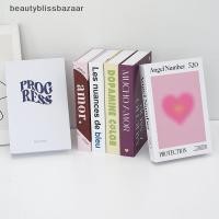 ราคา beautyblissbazaar ตกแต่งหนังสือปลอม Props สําหรับห้องนั่งเล่นตกแต่งบ้าน Modern Room สํานักงานโต๊ะกาแฟความงามเครื่องประดับ TH (28217217387)