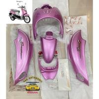 ราคา ชุดสี Fino 4D0 สีชมพูขาวแท้ศูนย์ สติ๊กเกอร์แท้ศูนย์ YAMAHA อะไหล่ยกเลิกการผลิต (27925579428)