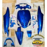 ราคา ชุดสี Mio 5vv สีน้ำเงิน สติ๊กเกอร์ลายจีน จับหลัง กันตก แท้ศูนย์ yamaha (43210900060)