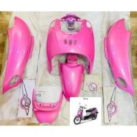 ราคา ชุดสี Fino 4DO สีชมพูแท้ศูนย์ สติ๊กเกอร์แท้ศูนย์ YAMAHA อะไหล่ยกเลิกการผลิต (29725105613)